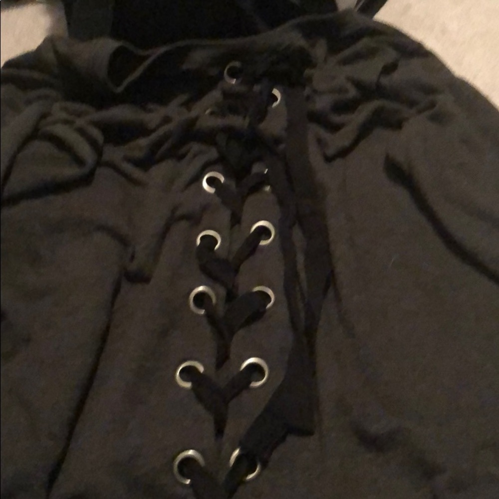 Torrid lace up back sweatshirt